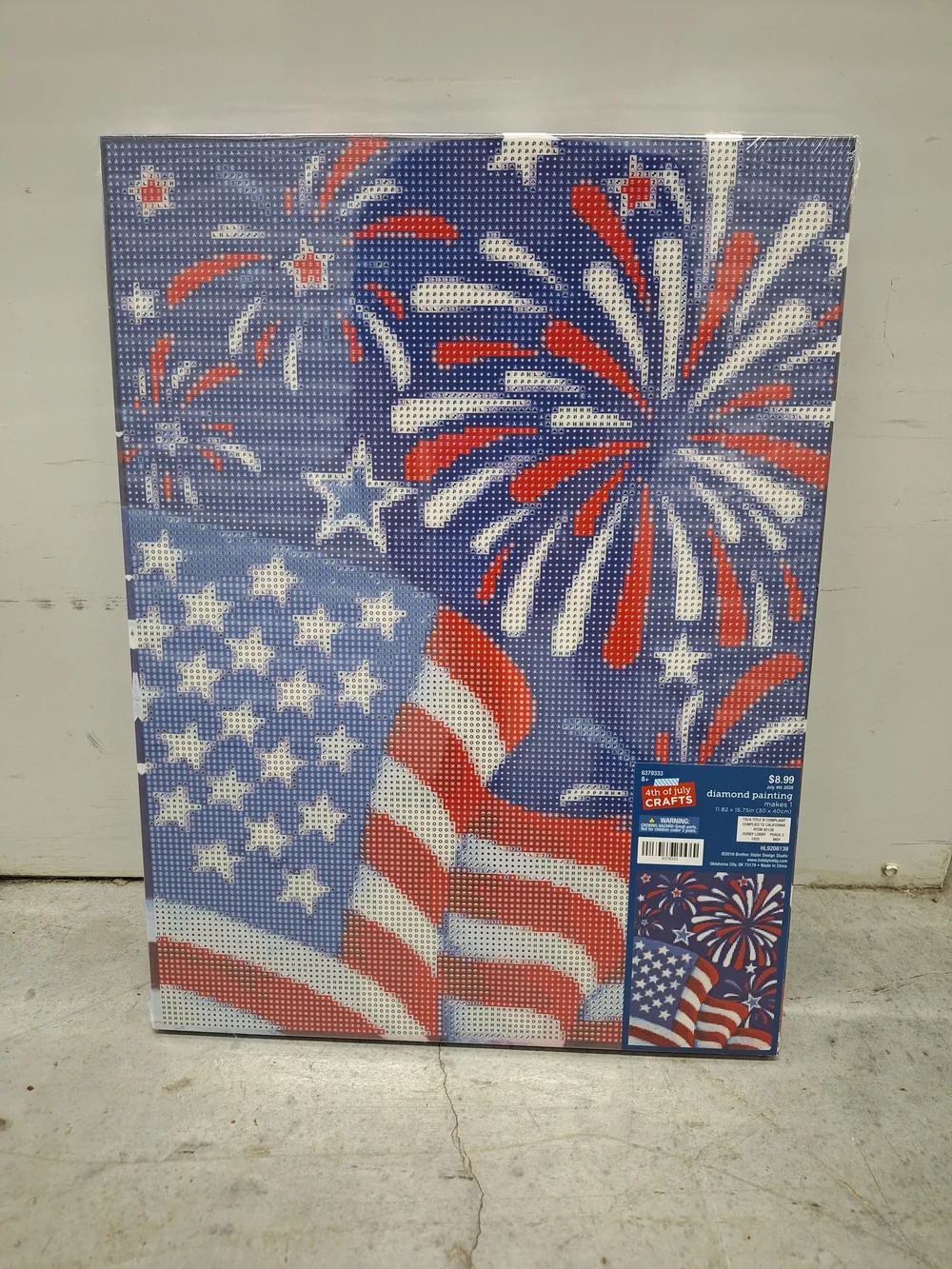 Hobby Lobby Patriotic Flag and Fireworks Diamond Painting/Art